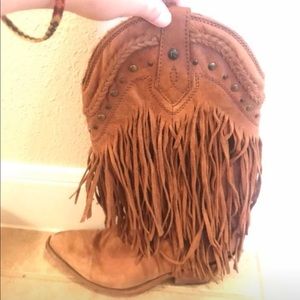 Liberty Black Fringe Boots